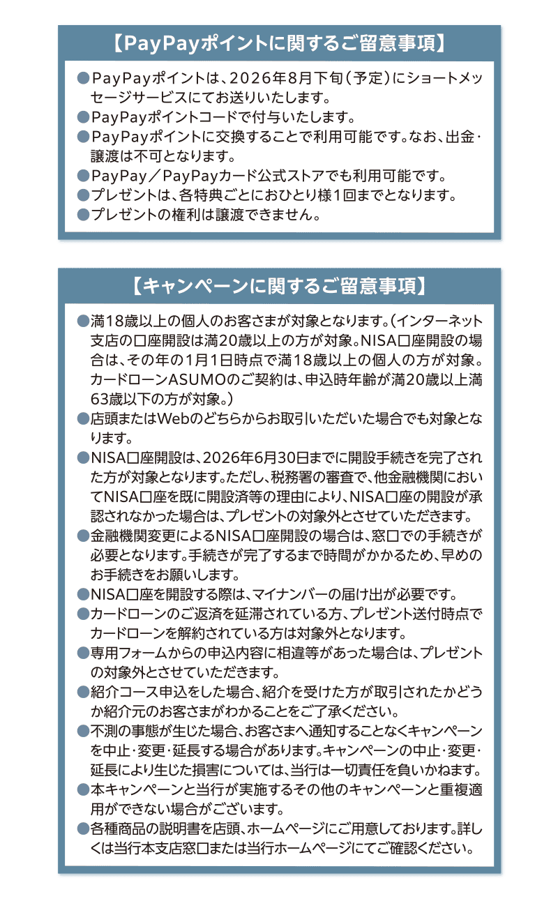 【PayPayポイントに関するご留意事項】【キャンペーンに関するご留意事項】