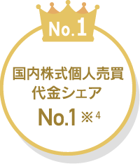 国内株式個人売買代金シェアNo.1